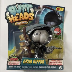 Butt Heads Grim Ripper Interactive Farting Figurine +Trading Card - Brand New